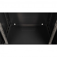 Шкаф 19" телекоммуникационный настенный,  18U 901x600х450 мм, дверь металл, черный